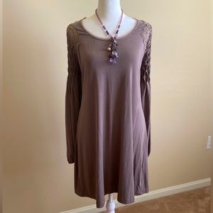 Free People dress. Scoop back w/tie